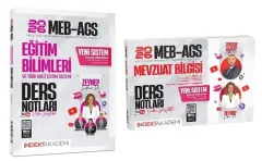 YENİ AGS SİSTEMİ - İndeks Akademi 2026 MEB-AGS Eğitim Bilimleri + Mevzuat Bilgisi Video Ders Notları 2 li Set - Zeynep Salman İçli + Emrah Vahap Özkaraca İndeks Akademi Yayıncılık