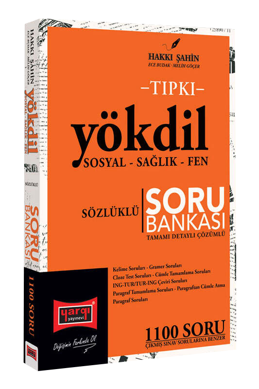 TIPKI YÖKDİL SORU BANKASI - TAMAMI DETAYLI DETAYLI ÇÖZÜMLÜ