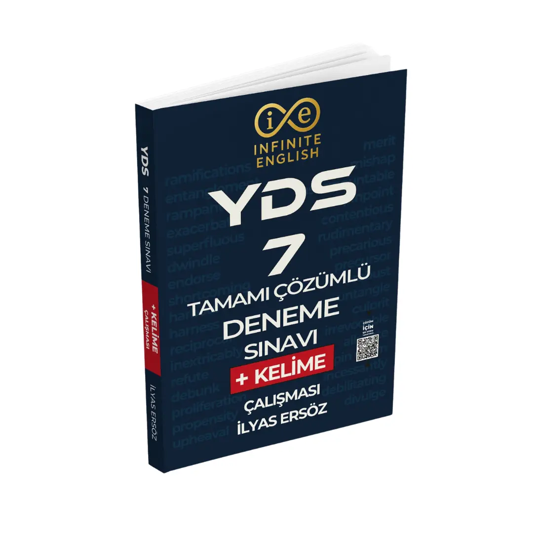 YDS PDF Çözümlü 7 Deneme Sınavı ve Kelime Çalışması İlyas Ersöz Infinite English