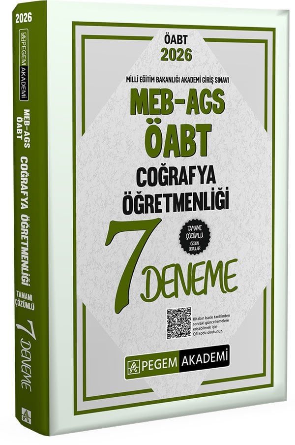 2026 MEB AGS ÖABT Coğrafya Öğretmenliği Tamamı Çözümlü 7 Deneme