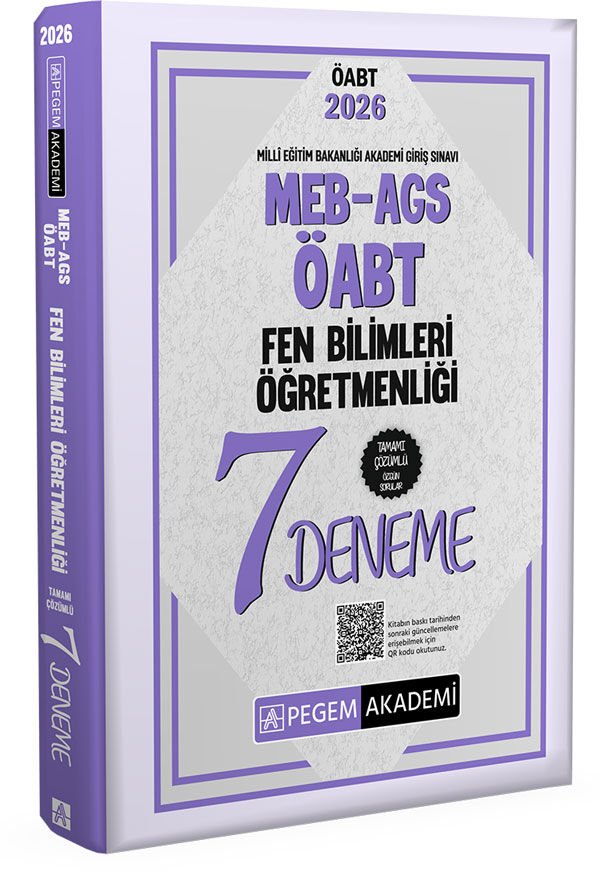 2026 MEB AGS ÖABT Fen Bilimleri Öğretmenliği Tamamı Çözümlü 7 Deneme