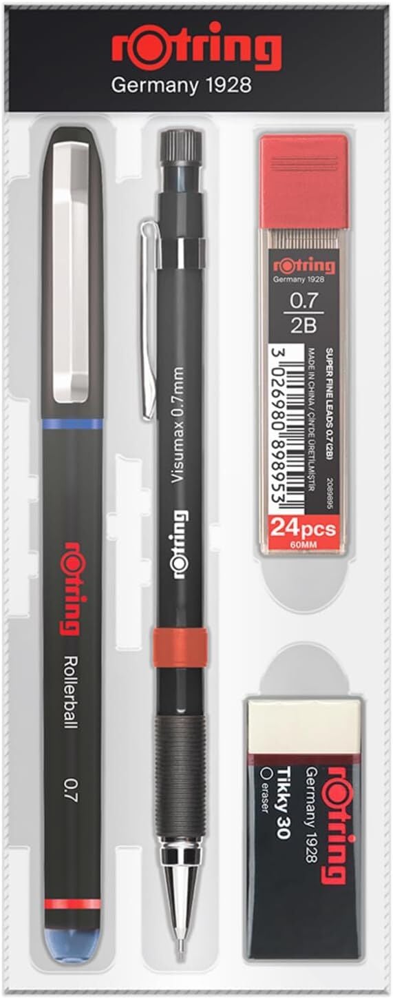 Rotring Ofis Seti Visumax Versatil Kalem 0,7 mm + Roller Kalem Mavi