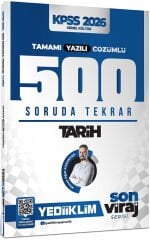 Yediiklim Yayınları 2026 KPSS AGS Son Viraj Serisi Tarih Tamamı Yazılı Çözümlü 500 Soruda Genel Tekrar Kampı