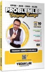 Yediiklim Yayınları KPSS-AGS-DGS-ALES Problemler Tamamı Video Çözümlü Deneme Kampı (60 Deneme)