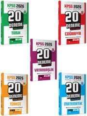 Yediiklim 2026 KPSS GY-GK Tamamı Çözümlü 20 Deneme Seti 5 Kitap