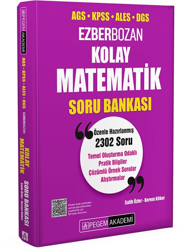 AGS KPSS ALES DGS Kolay Matematik Soru Bankası