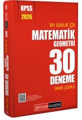 2026 KPSS Tüm Adaylar İçin Matematik-Geometri 30 Deneme Tamamı Çözümlü