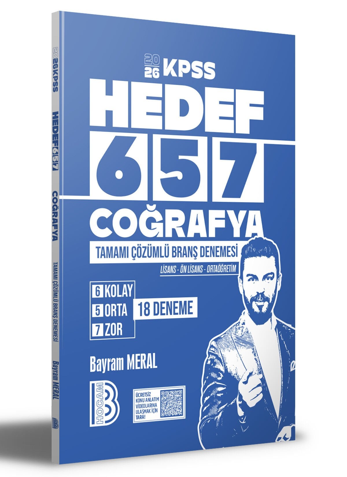 2026 KPSS HEDEF 657 Coğrafya Tamamı Çözümlü Branş Deneme Benim Hocam Yayınları