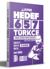 2026 KPSS HEDEF 657 Türkçe Tamamı Çözümlü Branş Denemesi Benim Hocam Yayınları