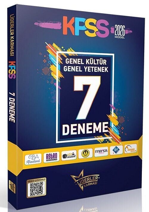 Liderler Karması 2026 KPSS Genel Yetenek Genel Kültür 7 Deneme Çözümlü