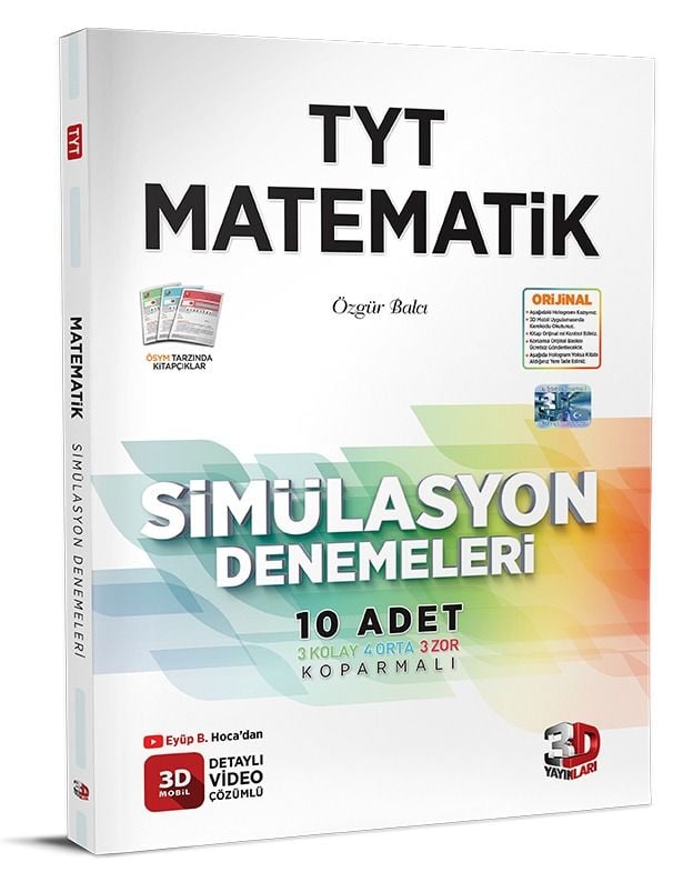 3D YAYINLARI - TYT MATEMATİK SİMÜLASYON DENEMELERİ