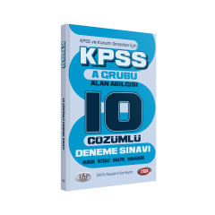 DATA AKADEMİ KPSS-A GRUBU ALAN BİLGİSİ 10'LU DENEME
