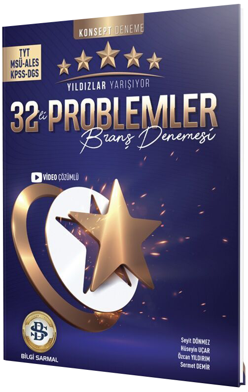 TYT MSÜ ALES KPSS DGS Problemler Yıldızlar Yarışıyor 32 li Branş Denemesi