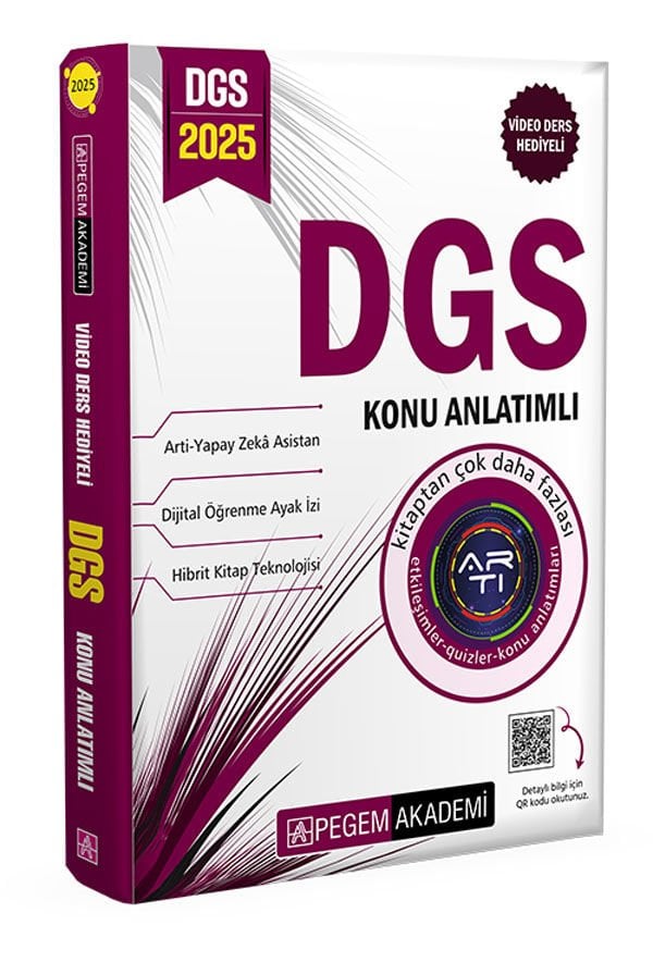 Pegem Akademi 2025 DGS Konu Anlatımlı