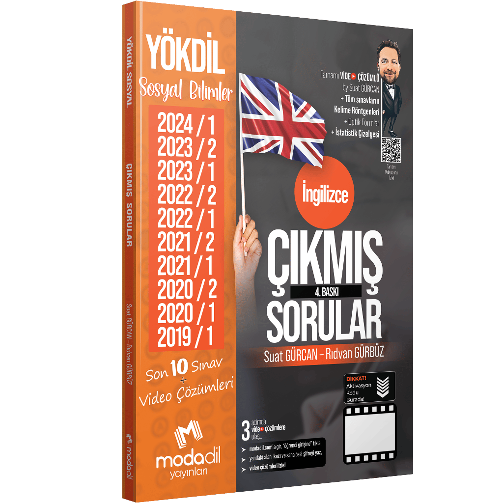 Modadil Yayınları YÖKDİL SOSYAL Çıkmış Sorular Tamamı Video Çözümlü