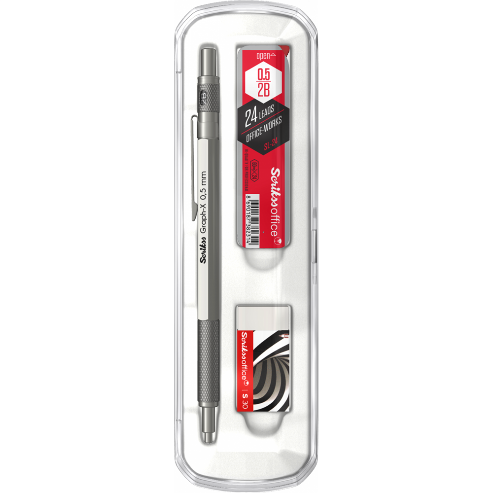 Scrikss Graph-X 3'lü Set Mekanik Kurşun Kalem 0.5 mm