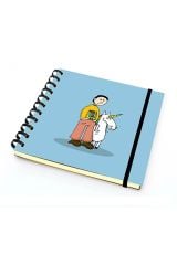 PAKLON Sıkı Dostlar Kareli Spiralli Defter 14x14 100 Yaprak