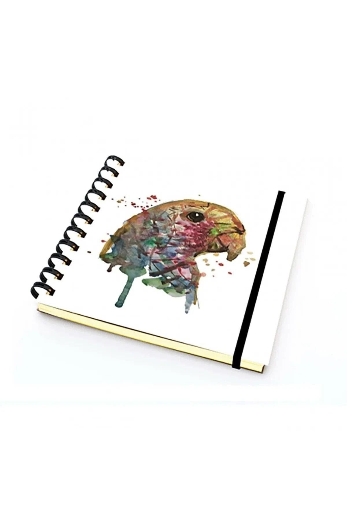 PAKLON Papağan Kareli Spiralli Defter 14x14 100 Yaprak