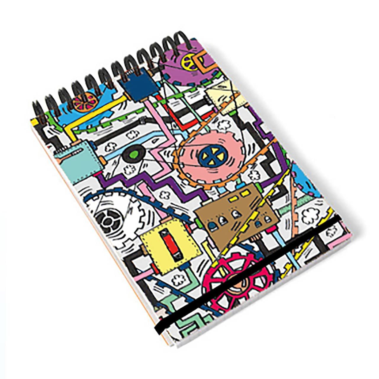 PAKLON Renkli Makine Kareli Spiralli Defter 11x14 100 Yaprak