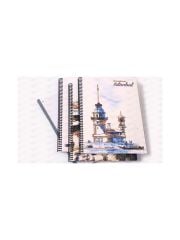 Keskin Color A4 My City Plastik Kapaklı Spiralli Kareli 80 Yaprak Defter