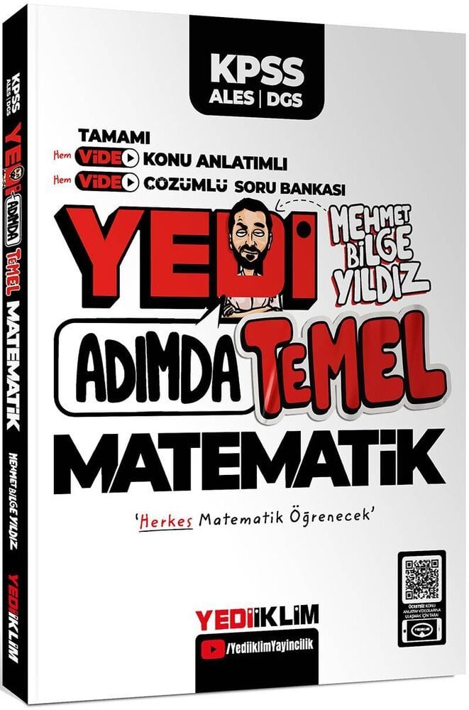 Yediiklim KPSS ALES DGS Yedi Adımda Temel Matematik Video Konu Anlatımlı Video Çözümlü Soru Bankası
