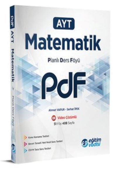 AYT Matematik Planlı Ders Föyü PDF Video Anlatım Destekli