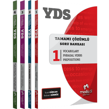 Modadil YDS Tamamı Çözümlü Modüler Soru Bankası Seti