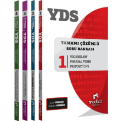 Modadil YDS Tamamı Çözümlü Modüler Soru Bankası Seti