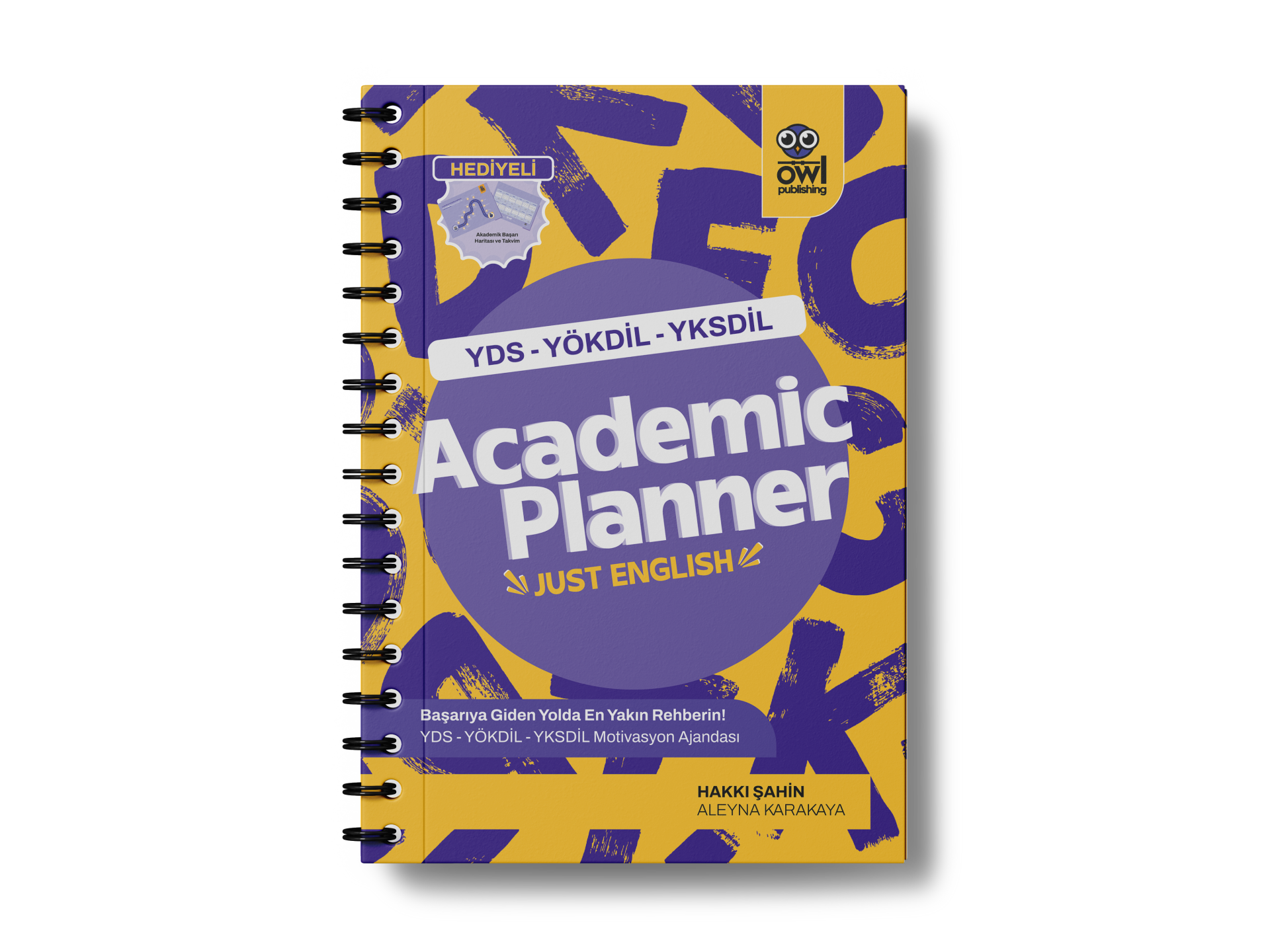 Hakkı Hoca'dan Academic Planner Just English | YDS - YÖKDİL - YKSDİL Motivasyon Ajandası