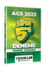 Yediiklim Yayınları 2025 MEB-AGS Tamamı Çözümlü Süper 5li Deneme