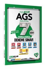 Yediiklim Yayınları 2025 MEB AGS Tamamı Çözümlü 7 Fasikül Fasikül Deneme Sınavı