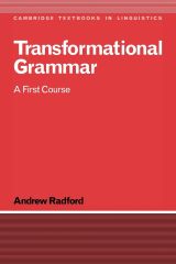 Transformational Grammar: A First Course