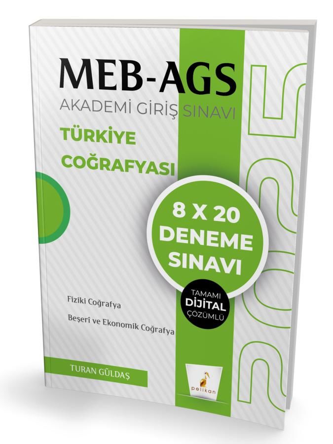 MEB - AGS Hazırlık Türkiye Coğrafyası 8x20 Tamamı Dijital Çözümlü Deneme Sınavı