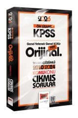 Yargı Yayınları 2026 KPSS Ön Lisans GK-GY Orijinal 2010-2024 Konu Konu Çıkmış Sorular