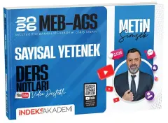 İndeks Akademi 2026 MEB-AGS Sayısal Yetenek Video Ders Notları