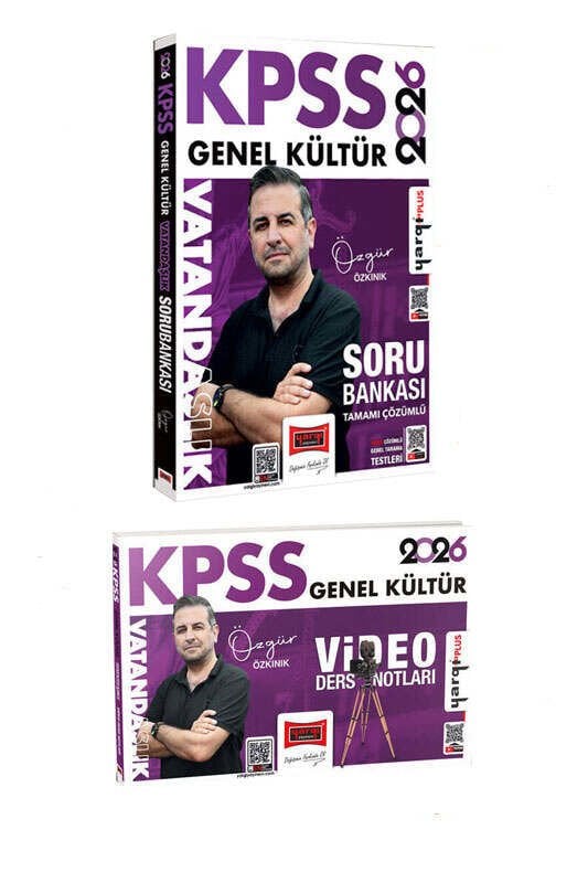 Yargı Yayınları 2026 KPSS Genel Kültür Vatandaşlık Soru Bankası ve Video Ders Notları Seti (Özgür Özkınık)