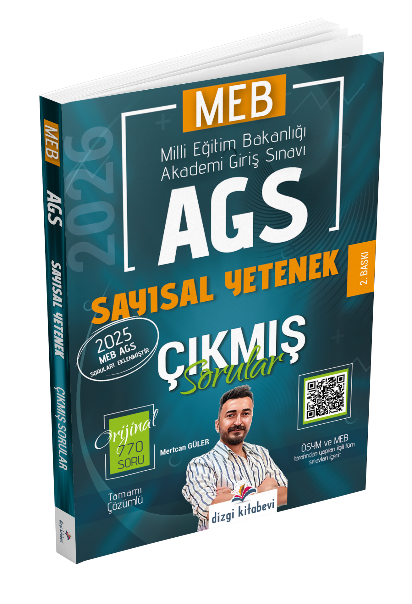 Dizgi Kitap 2026 MEB AGS Tamamı Video Çözümlü Sayısal Yetenek Çıkmış Sorular 2. Baskı Mertcan Güler
