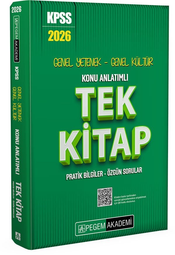 2026 KPSS Genel Yetenek Genel Kültür Konu Anlatımlı Tek Kitap