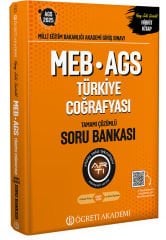2025 MEB-AGS Soru Bankası Tamamı Çözümlü Türkiye Coğrafyası