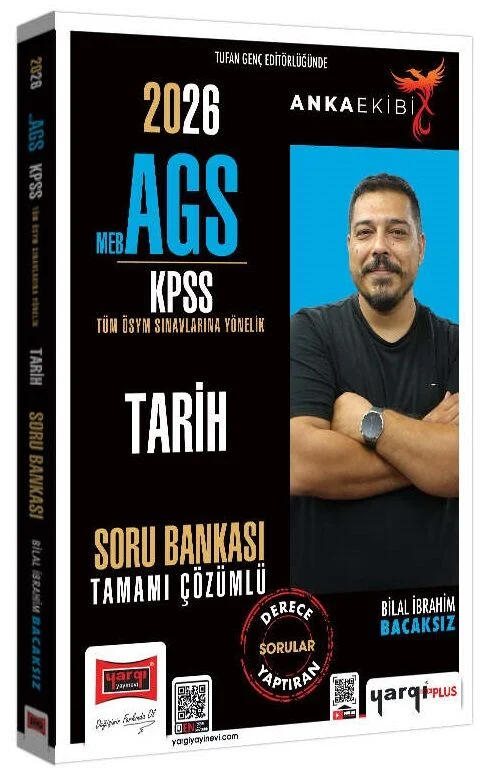 Yargı Yayınları 2026 Anka Ekibi MEB-AGS KPSS Tüm Ösym Sınavlarına Yönelik Tarih Tamamı Çözümlü Soru Bankası