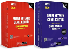 2026 KPSS Genel Yetenek Genel Kültür Konu + Soru Bankası Modüler 2 li Set