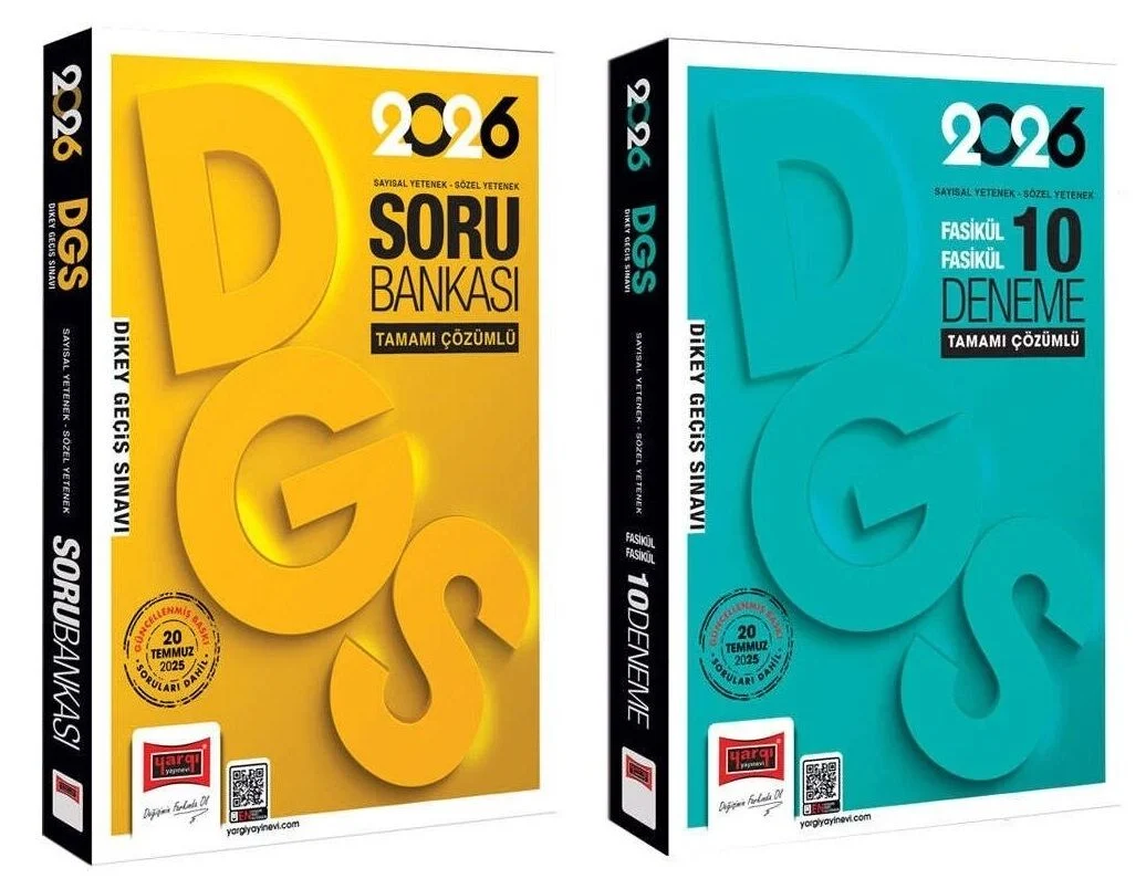 2026 DGS Soru Bankası + 10 Deneme 2 li Set