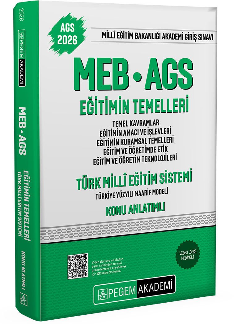 2026 MEB AGS Konu Anlatımlı Eğitimin Temelleri
