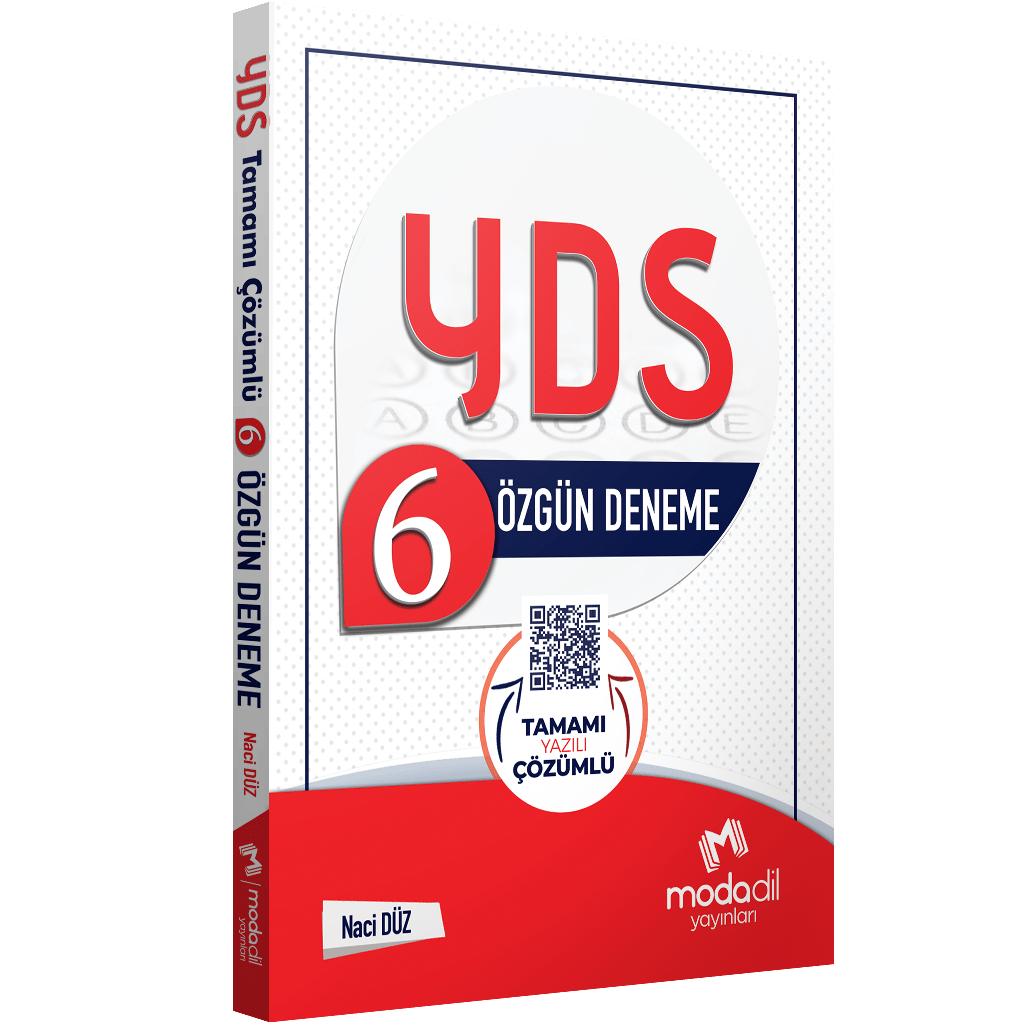 YDS Tamamı Yazılı Çözümlü 6 Özgün Deneme