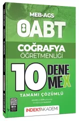 İndeks Akademi 2026 ÖABT MEB-AGS Coğrafya Öğretmenliği 10 DenemeX Çözümlü İndeks Akademi Yayıncılık