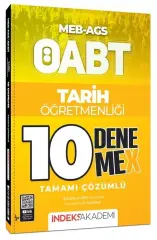 2026 ÖABT MEB-AGS Tarih Öğretmenliği 10 DenemeX Çözümlü İndeks Akademi Yayıncılık