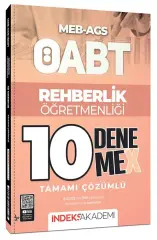 İndeks Akademi 2026 ÖABT MEB-AGS Rehberlik Öğretmenliği 10 DenemeX Çözümlü