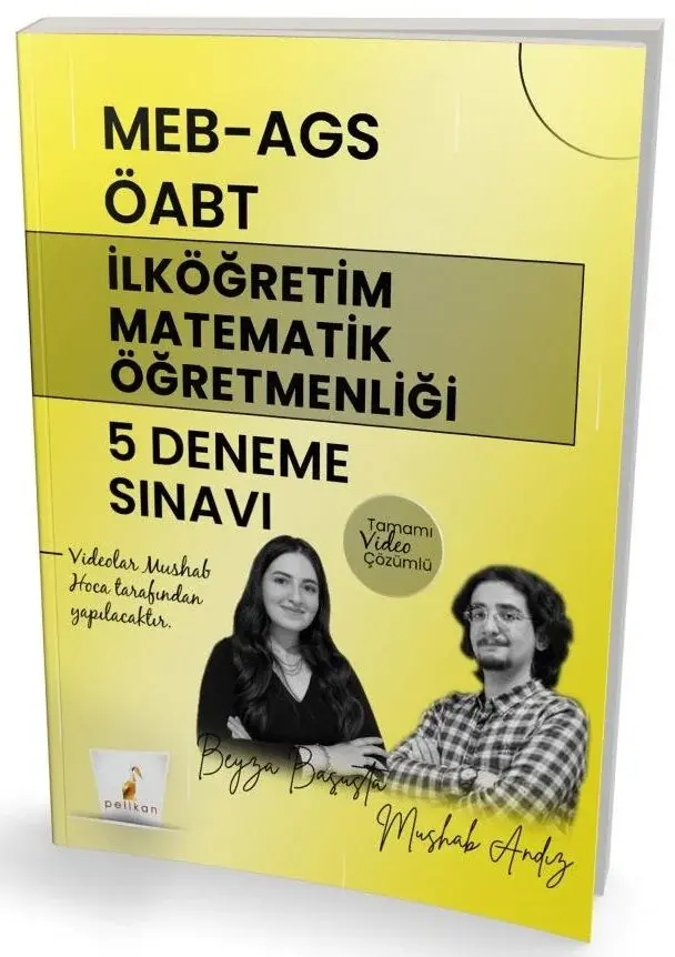 Pelikan ÖABT MEB-AGS İlköğretim Matematik Öğretmenliği 5 Deneme Çözümlü