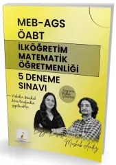 Pelikan ÖABT MEB-AGS İlköğretim Matematik Öğretmenliği 5 Deneme Çözümlü